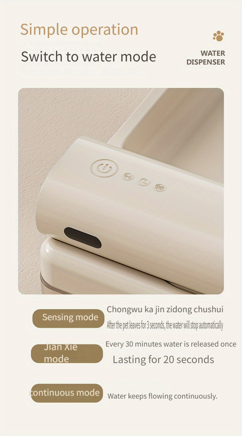 for water fountain large capacity wireless touch controlled drinking dispenser for with rechargeable battery details 8