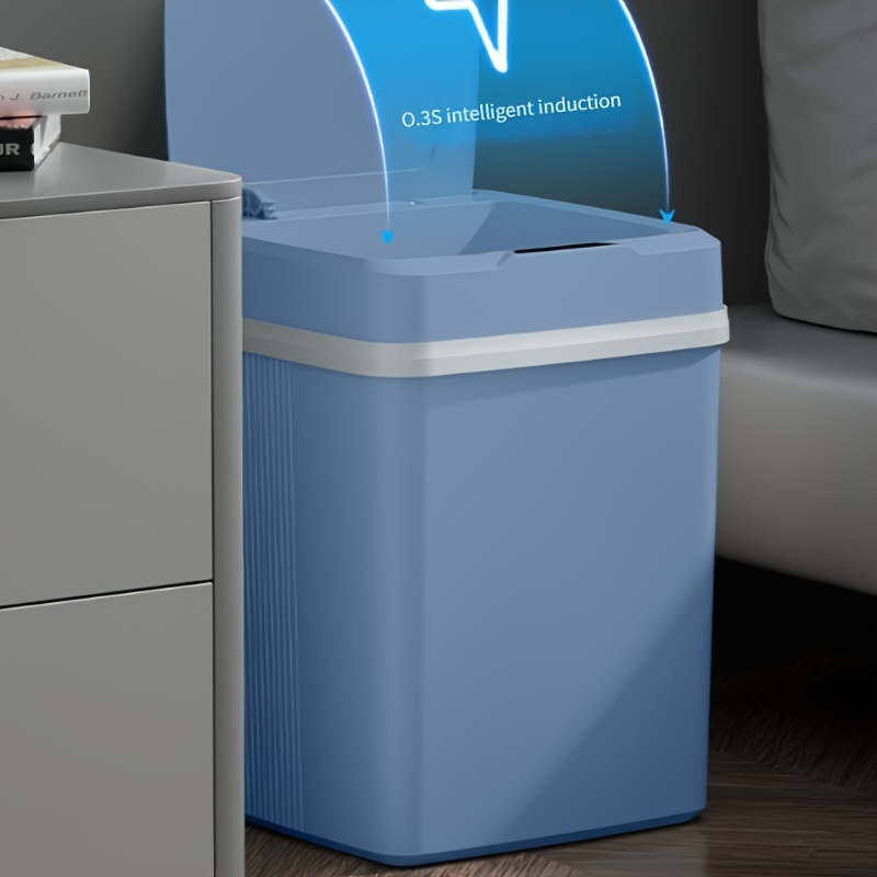 12l household fully automatic covered room bathroom intelligent sensing garbage bin details 1