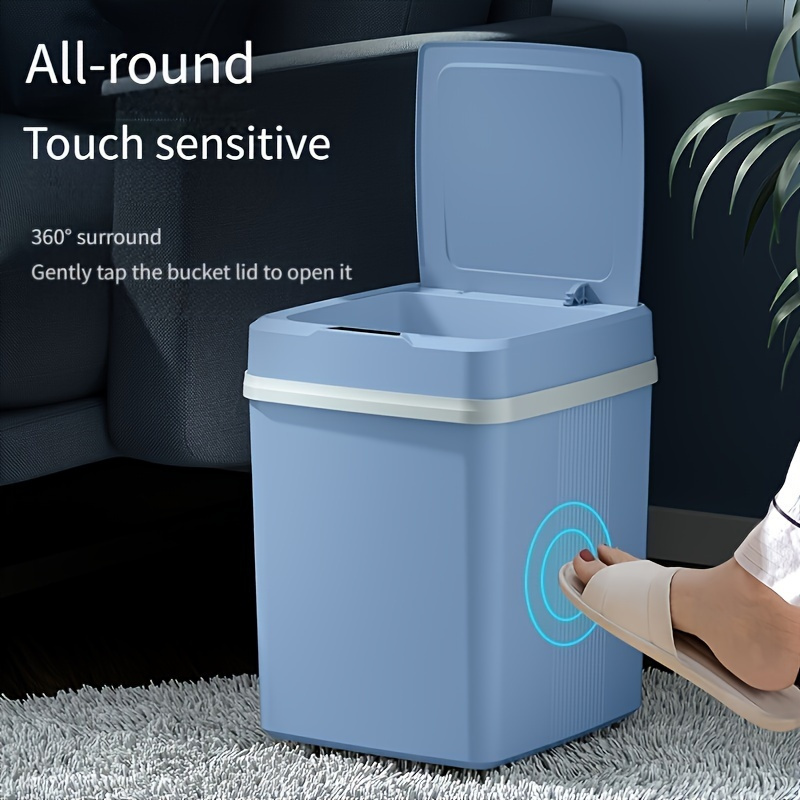 12l household fully automatic covered room bathroom intelligent sensing garbage bin details 0