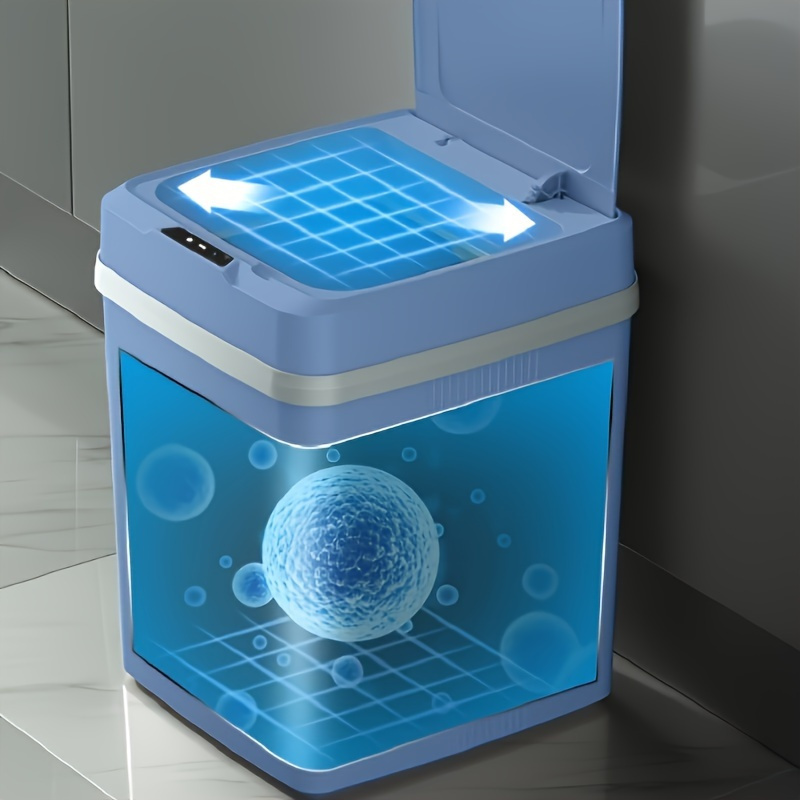 12l household fully automatic covered room bathroom intelligent sensing garbage bin details 2