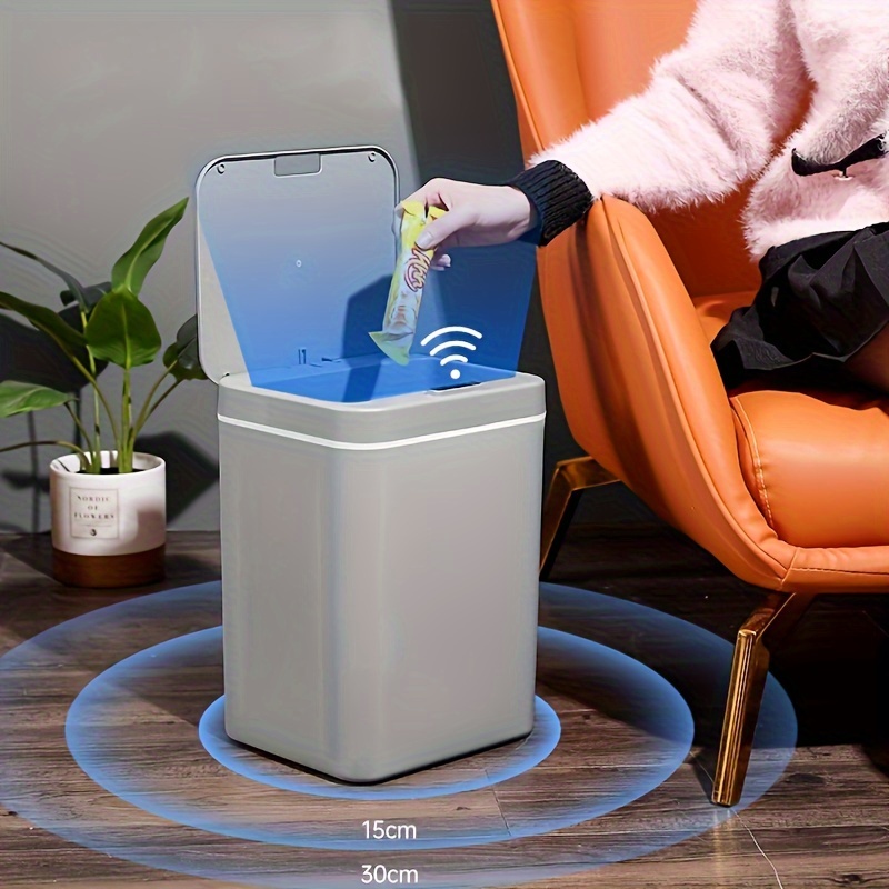 16l intelligent garbage bin household toilet office automatic sensing garbage bin details 3