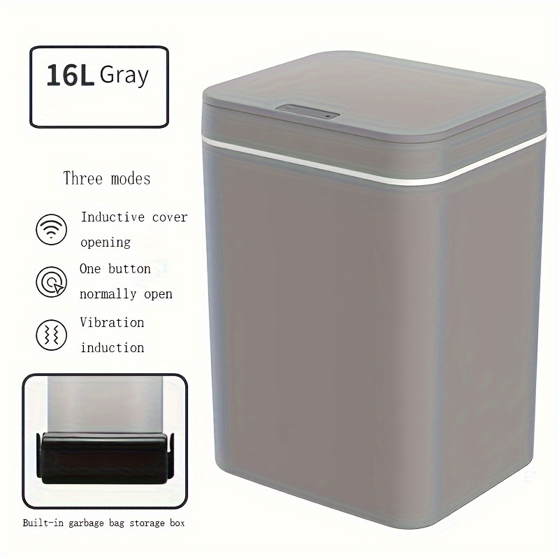 16l intelligent garbage bin household toilet office automatic sensing garbage bin details 4