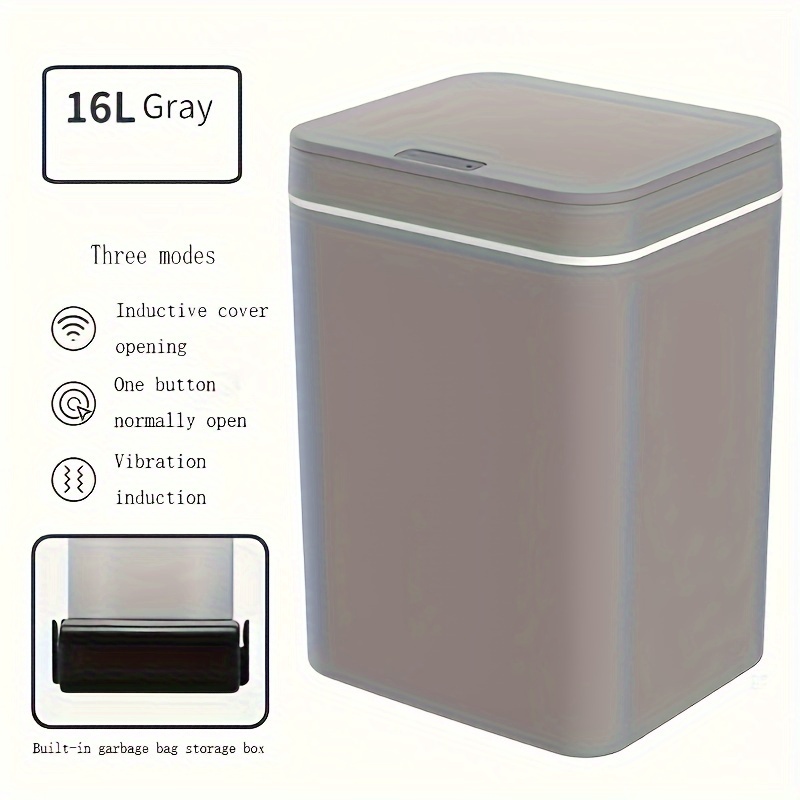 16 trash can household toilet office auto sensing trash can details 4