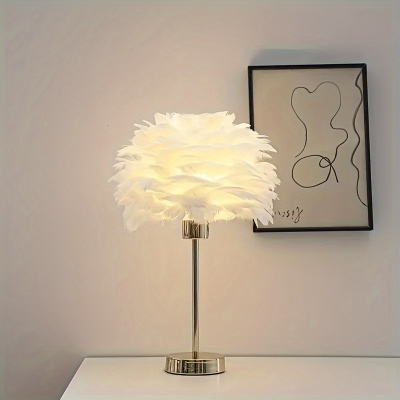 romantic usb powered desk lamp with adjustable metal base led light for reading and home office details 5