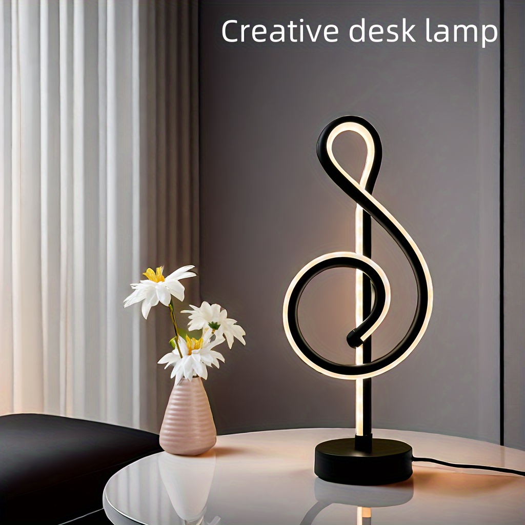 usb powered led desk lamp with 3 color adjustable lighting sleek black metal construction for office and bedroom decor details 0