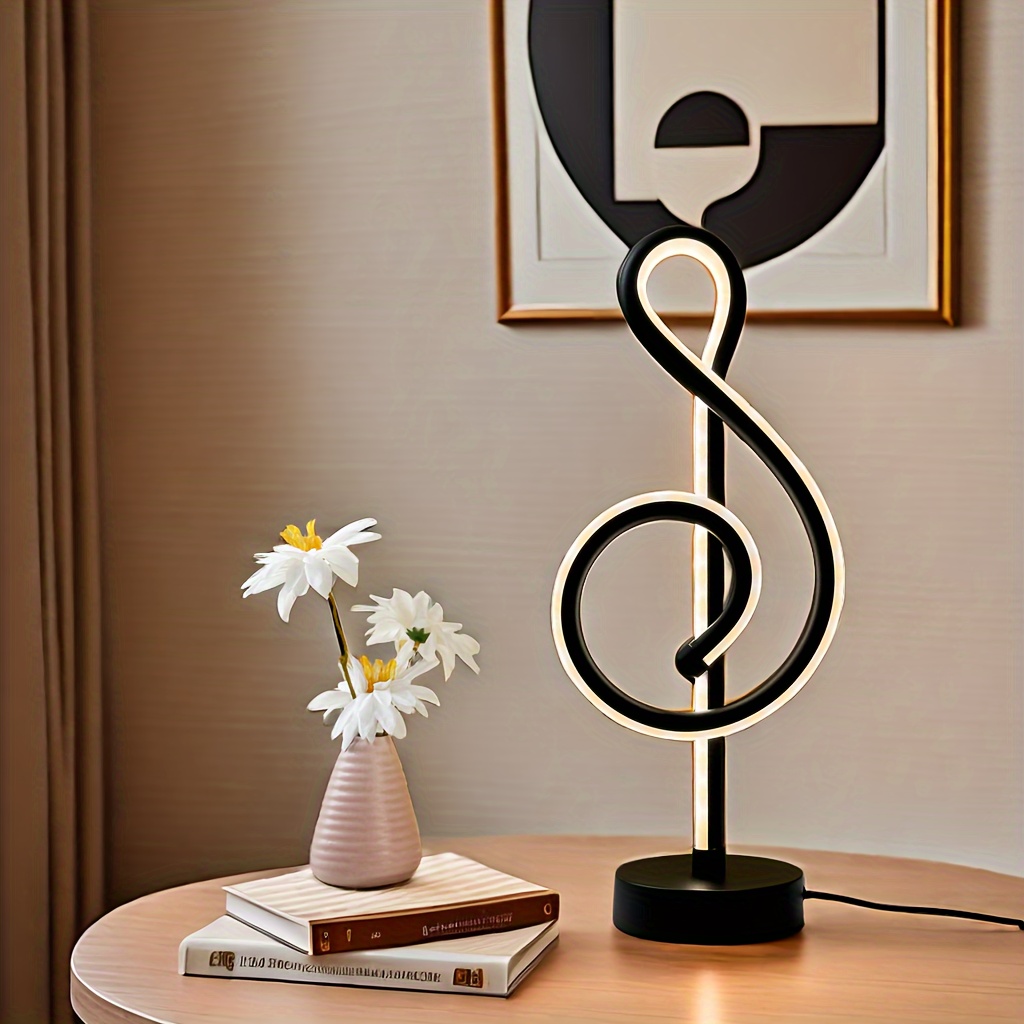 usb powered led desk lamp with 3 color adjustable lighting sleek black metal construction for office and bedroom decor details 1