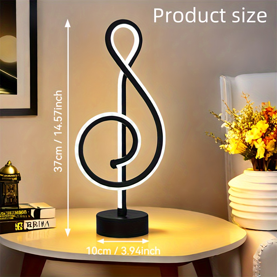 usb powered led desk lamp with 3 color adjustable lighting sleek black metal construction for office and bedroom decor details 2