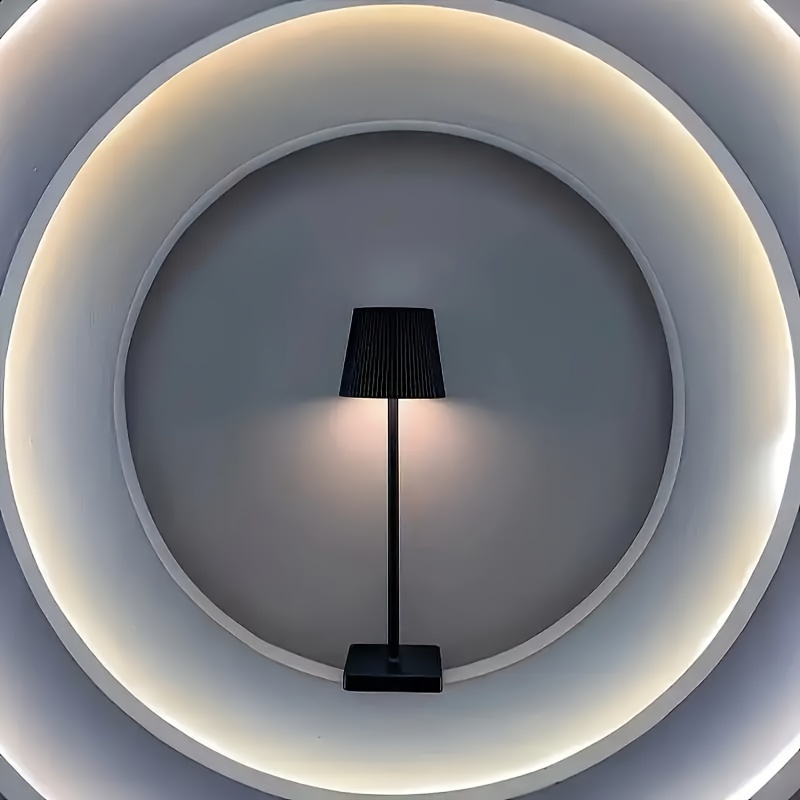 rechargeable led desk lamp with large capacity battery 3 color dimming living room bedroom details 0