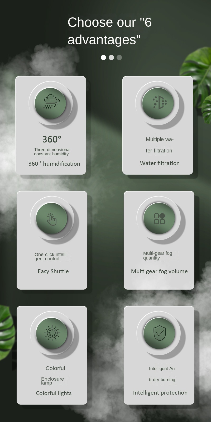 large mist volume humidifier household spray heads water aromatherapy bedroom air humidifier details 1