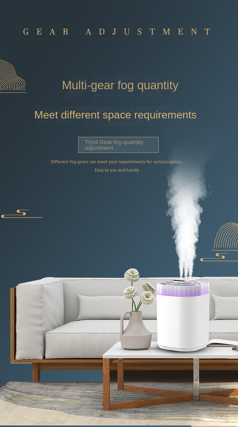 large mist volume humidifier household spray heads water aromatherapy bedroom air humidifier details 5