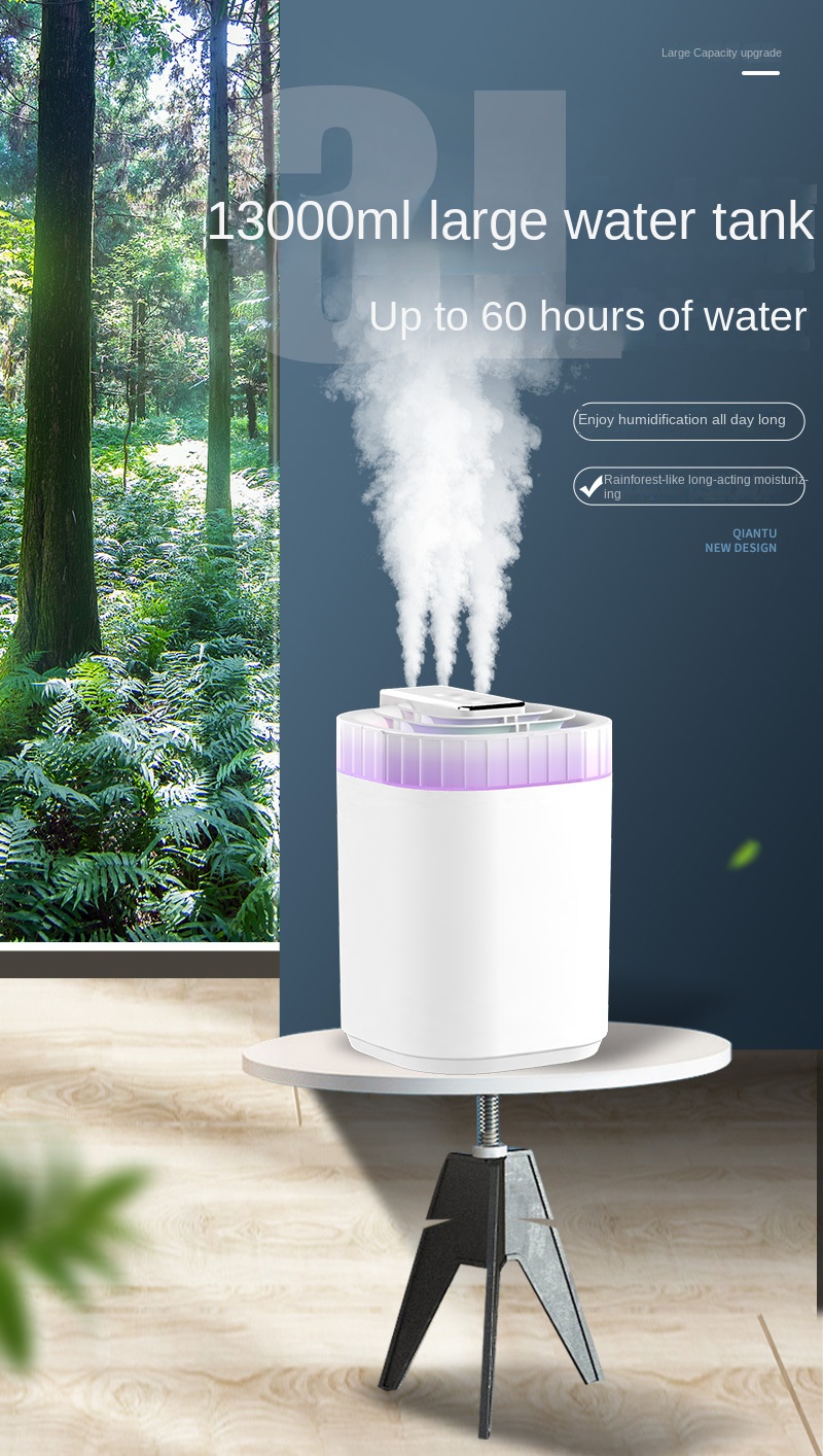 large mist volume humidifier household spray heads water aromatherapy bedroom air humidifier details 10