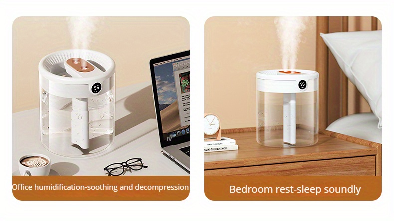 2l large capacity humidifier household small silent bedroom usb aromatherapy machine purifying air suitable for office desks living rooms bedrooms details 1
