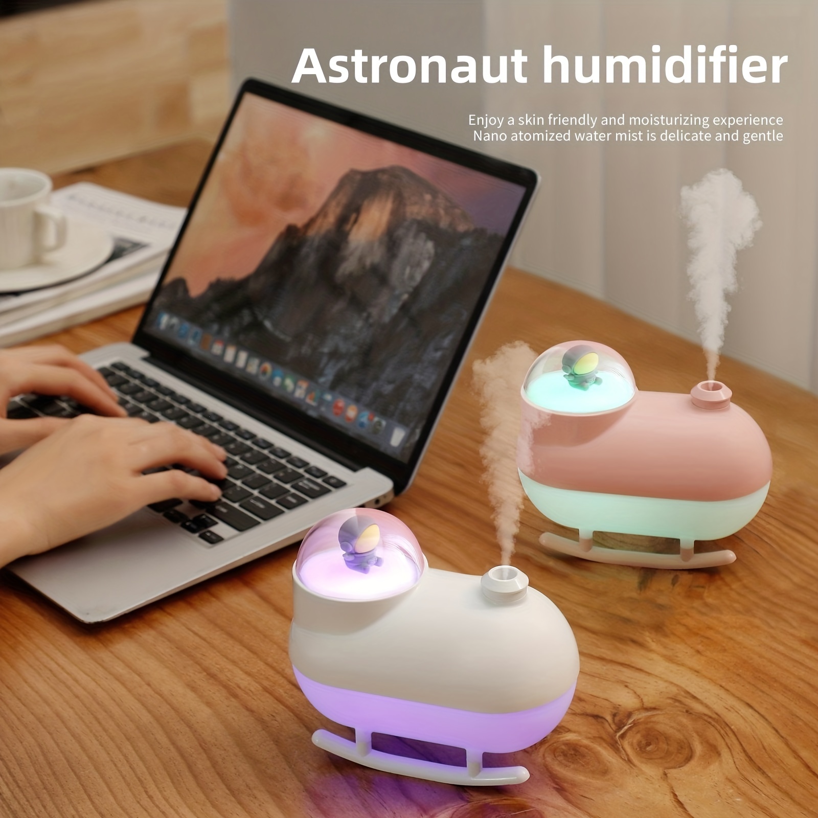 astronaut humidifier mini humidifier small bedroom humidifier home humidifier replenishing spray air moisturizing usb humidifier home decoration details 0