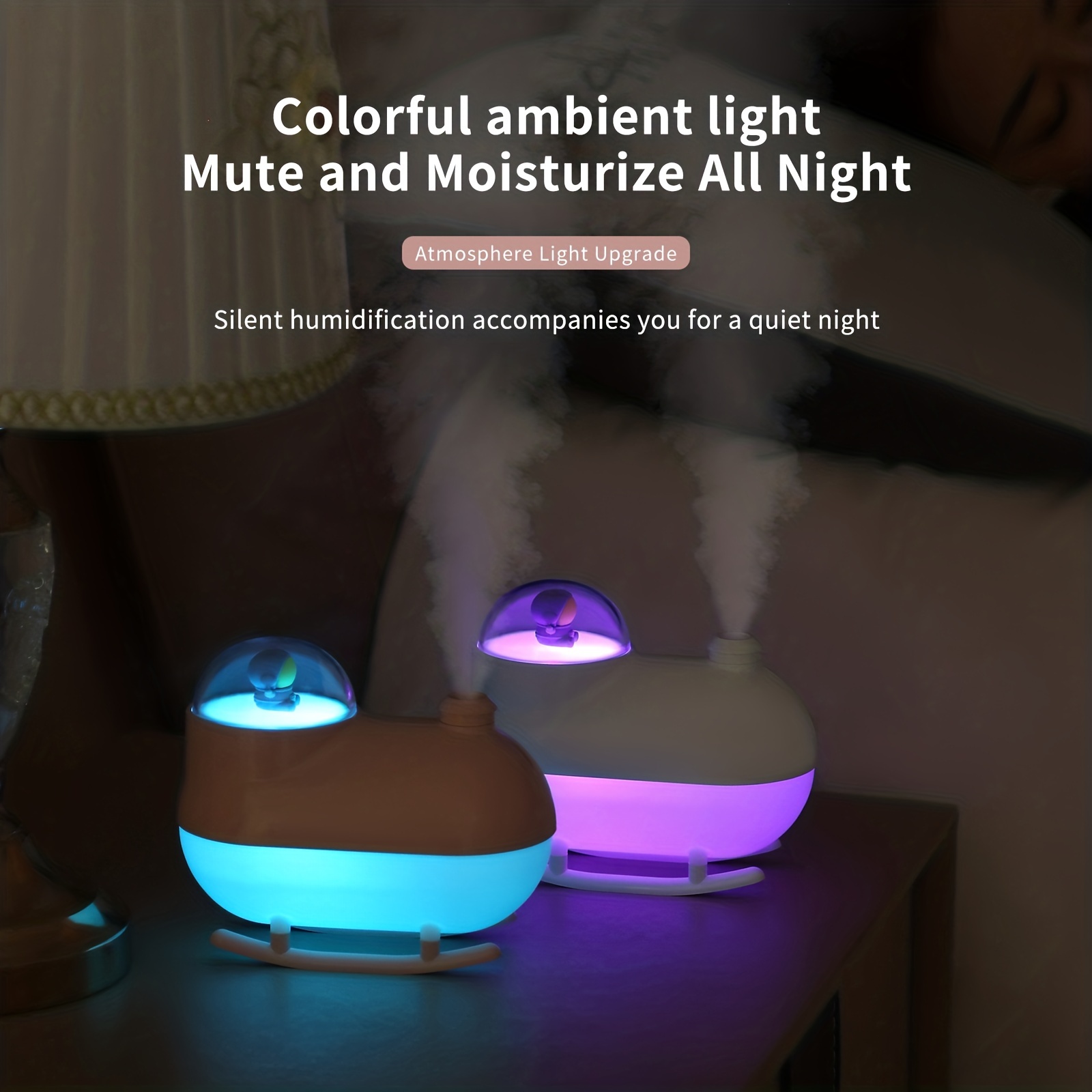 astronaut humidifier mini humidifier small bedroom humidifier home humidifier replenishing spray air moisturizing usb humidifier home decoration details 1