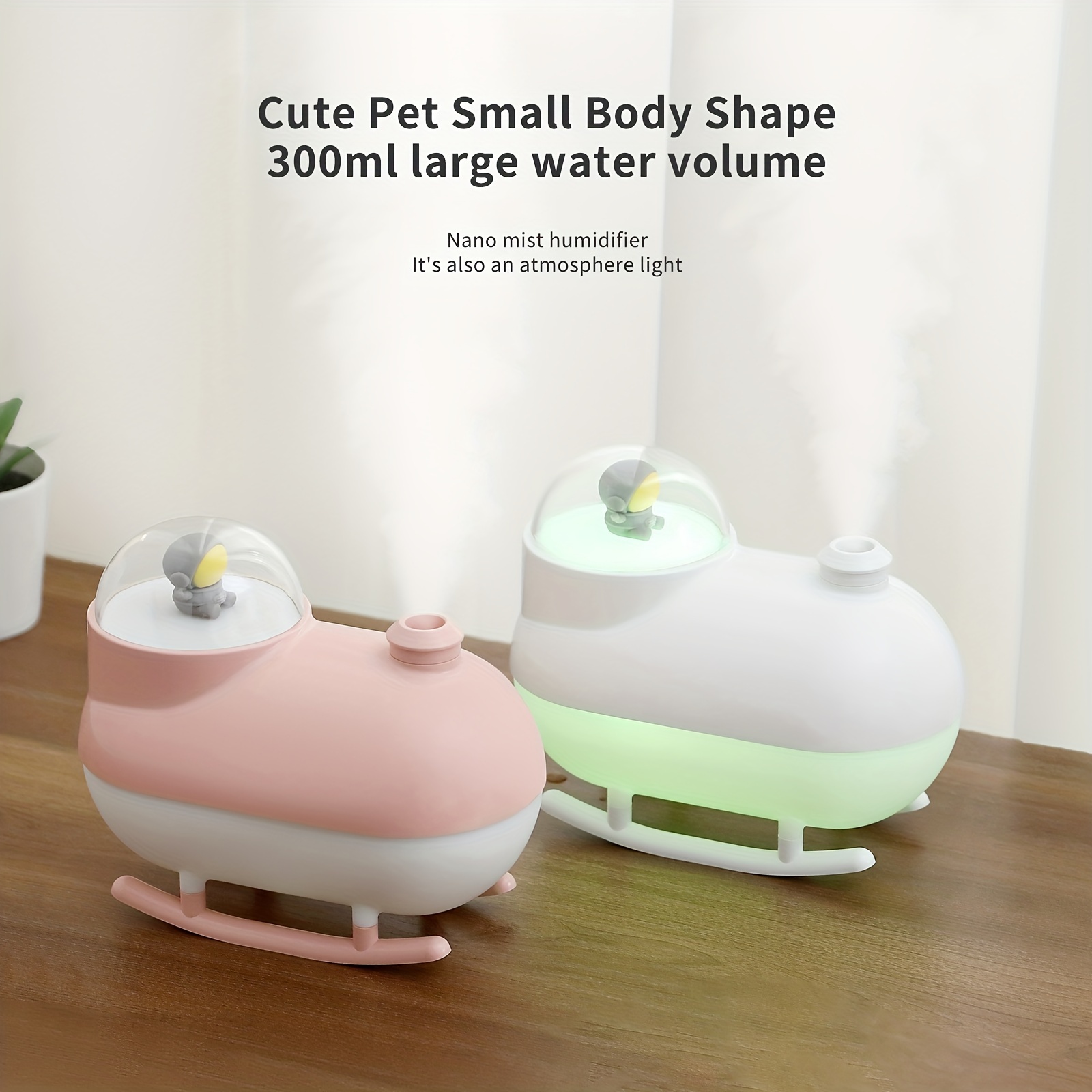 astronaut humidifier mini humidifier small bedroom humidifier home humidifier replenishing spray air moisturizing usb humidifier home decoration details 4