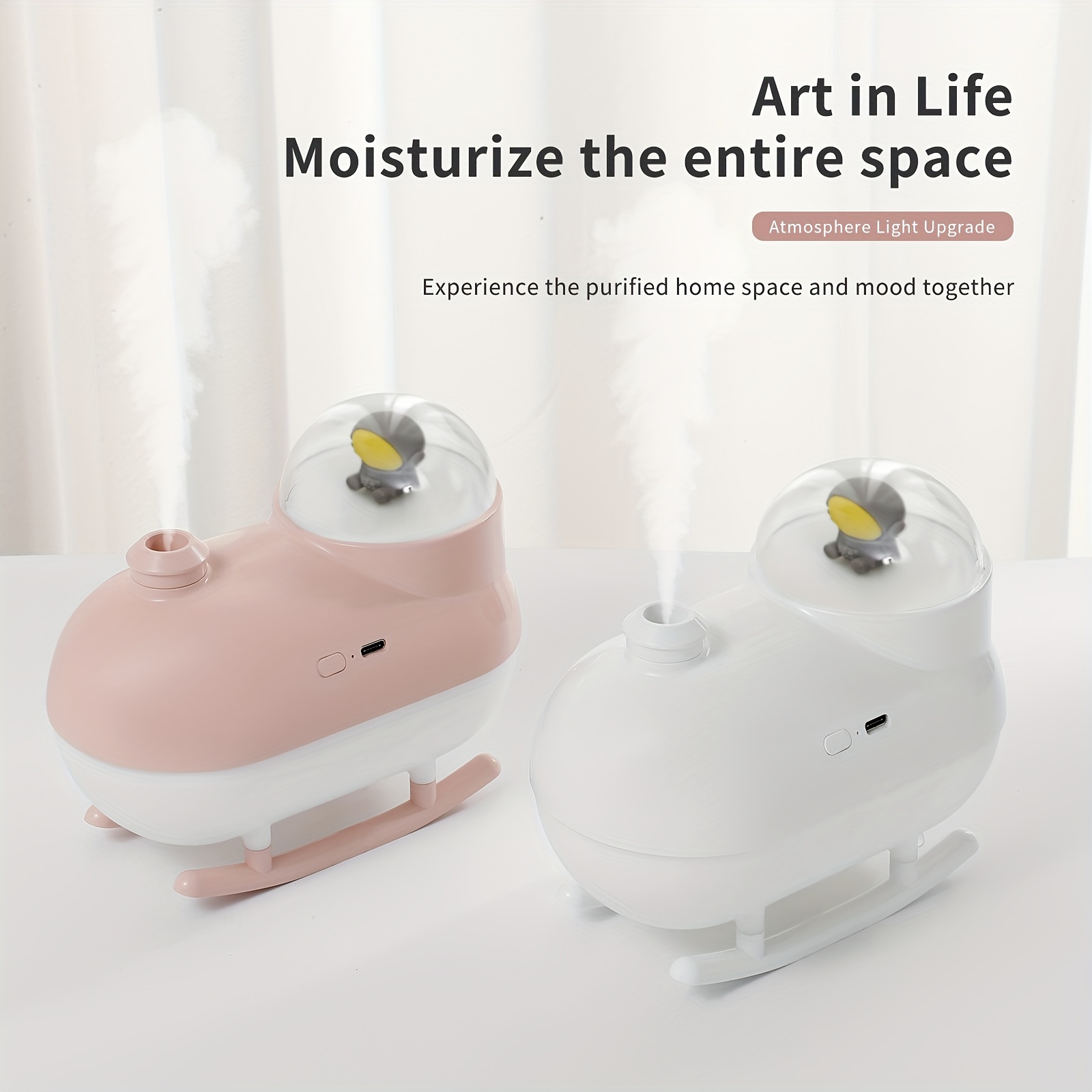 astronaut humidifier mini humidifier small bedroom humidifier home humidifier replenishing spray air moisturizing usb humidifier home decoration details 6