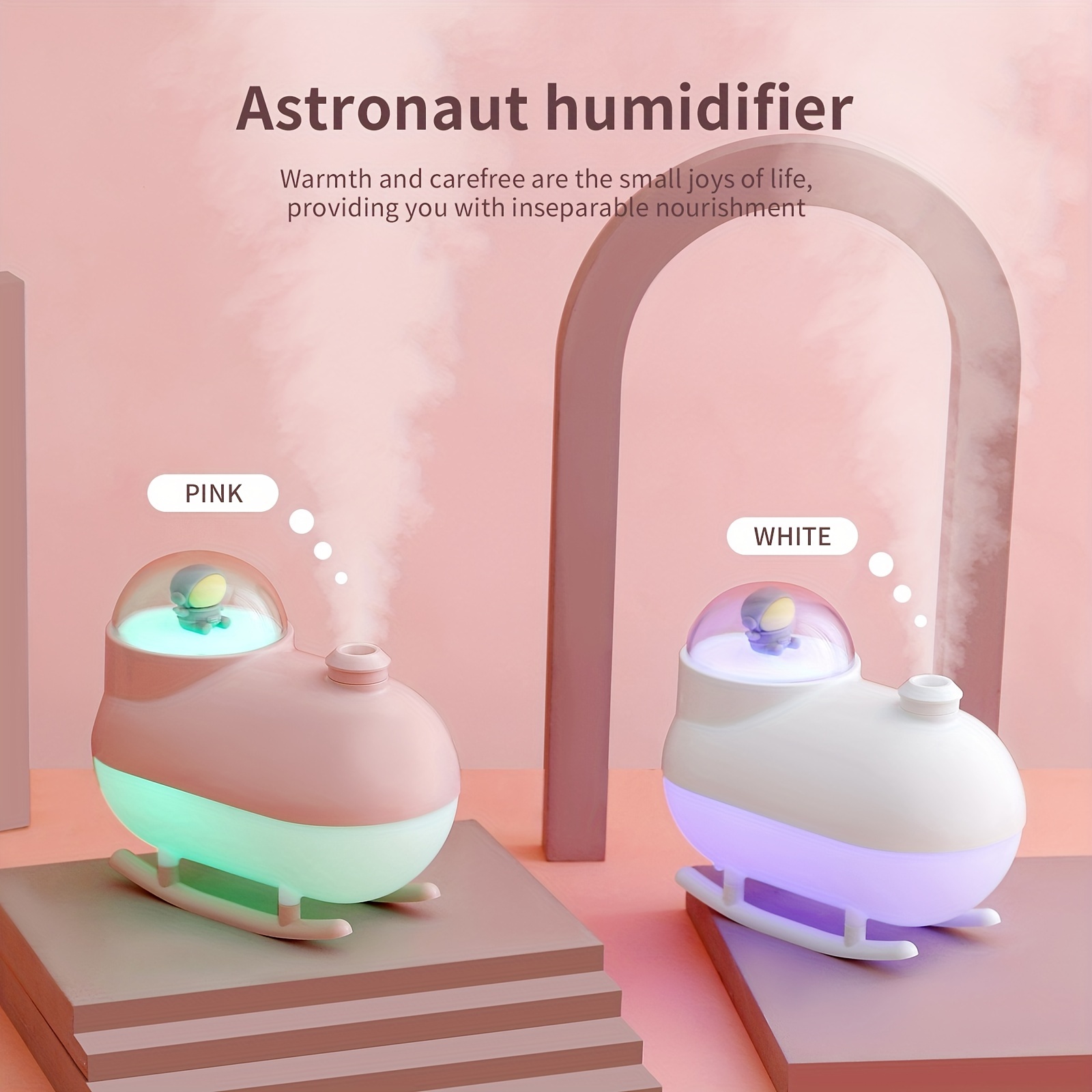 astronaut humidifier mini humidifier small bedroom humidifier home humidifier replenishing spray air moisturizing usb humidifier home decoration details 7